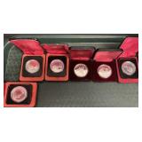 6 50% Silver Canadian Coins.