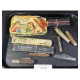 Vintage Needle Books & Pocket Knives.