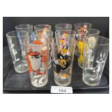 11 Pepsi Looney Tunes Character Glasses.