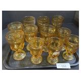 Amber Colored Tumblers.