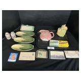 Shawnee Corn Dishes, Bonami Soap, Vases.