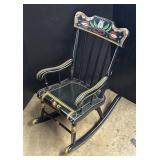 Folk Painted Sheridan PA Childï¿½s Rocking Chair.