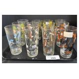 12 Pepsi Looney Tunes Character Glasses.