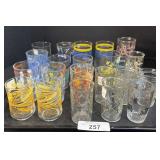 Lot Of Character Glasses.