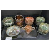 Carnival Glass Bowls & Vases.
