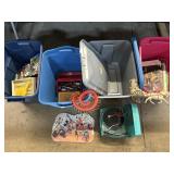 Toy Record Players, Character Puzzles, Pens.