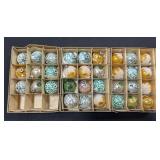 Mid C. Modern Mercury Glass Ornaments.