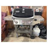 Weber Stainless Gas Grill.