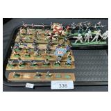 Mounted Metal Toy Soldiers.