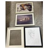 Vintage Art Prints, Boat Seascape Picture.
