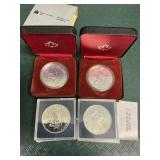 4 50% Silver Canadian Coins.