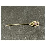 10 KT Gold Hat Pin.