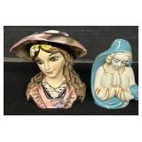 Richard Benit Lady Head & Japan Mary Vases.