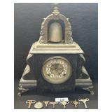 Vintage Gilbert Bell Top Mantel Clock.