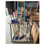 Lawn & Garden Tools & Stand.