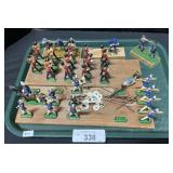 Mounted Metal Toy Soldiers.