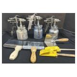 Air Tool Paint Spray Guns, Paint Brushes.