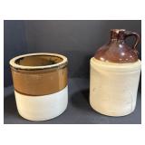 Stoneware Jug & Crock.