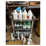 Rolling Cart With Cleaning Supplies.*