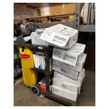Janitorial Cart and Cleaning Supplies.*