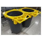 2 Rolling Commercial Bins.*