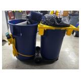 Janitorial Cart & Cleaning Rags.*