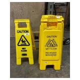 9 Wet Floor Signs.*