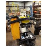 Janitorial Cart and Supplies.*
