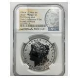 NGC Reverse PF 70 Fine Silver 2023 Morgan $1.