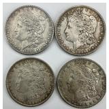 4 90% Silver Morgan Dollars.