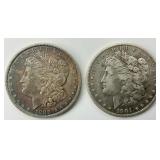 90% Silver 1888 & 1901-S Morgan Dollars.