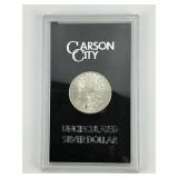 Carson City Uncirculated 1884 Morgan Dollar.