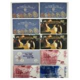 10 U.S. Mint Uncirculated Coin Sets Year 1991-99.