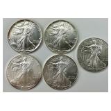 5 1 Troy Oz. Fine Silver American Eagle $1.
