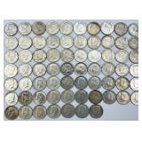 77 90% Silver 1964 Kennedy Half Dollars.