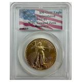 Gem Uncirc. 1oz Fine Gold 9/11 2001 $50 Eagle.