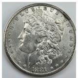 90% Silver 1881-S Morgan Dollar.