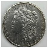 90% Silver 1884-S Morgan Dollar.