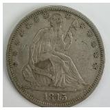 90% Silver 1845-O Liberty Seated Half Dollar.
