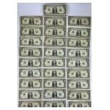 Approximately 346 1963 Series B $1 Bills.