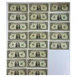Approximately 206 1963 Series B $1 Bills.