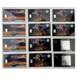 12 1-2.5GR Fine Silver Fractional Bar Cards.