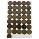36 Indian Head Cents.