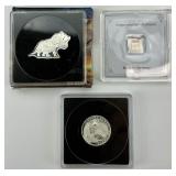 3 .999 Fine Silver 1-5g Bullion.