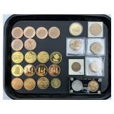 Assorted Lancaster Coin Club Medallions.