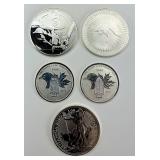 5 1/2-1 Troy Oz Fine Silver Rounds.