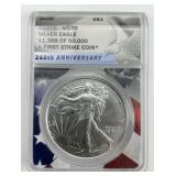 MS 70 Fine Silver 2026 First Strike Eagle $1.