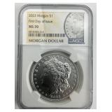 NGC MS 70 Fine Silver 2023 First Issue Morgan $1.