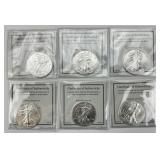 6 1 Troy Oz Fine Silver 2017 Eagle $1.