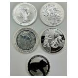 5 1/2-1 Oz Fine Silver Rounds.